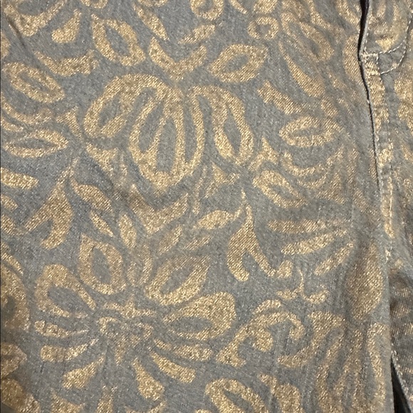 Miraclebody Gold Patterned high waist coated Jeans size 12 slimming - Picture 3 of 6